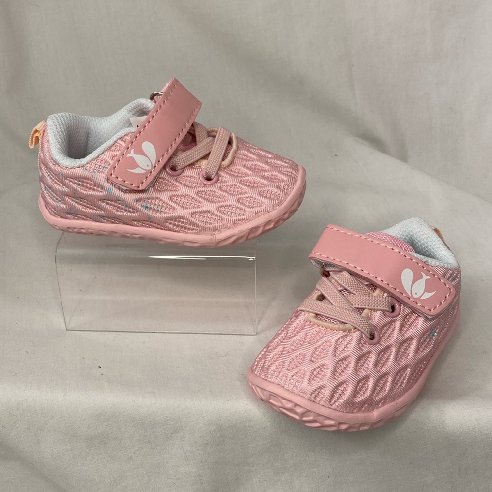 Girl Baby Pink Sneakers 6-12 Months ~ First Walking Shoes by Feetcity